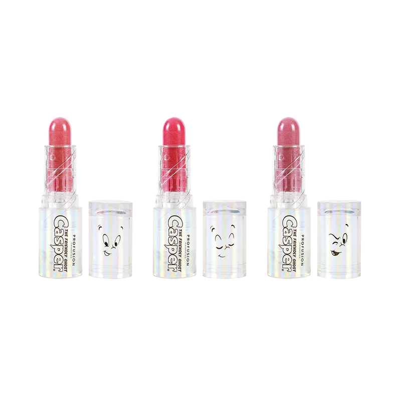 Casper the Friendly Ghost |  The Ghostly Trip 3 PC Lip & Cheek Balm Set from Profusion Cosmetics
