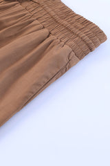 Kenzie Drawstring Elastic Waist Casual Wide Leg Pants From Threaded Pear