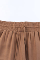 Kenzie Drawstring Elastic Waist Casual Wide Leg Pants From Threaded Pear