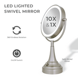 Lighted Makeup Mirror with Magnification & Battery/Cordless from Zadro