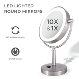 Laguna Lighted Makeup Mirror with Magnification from Zadro