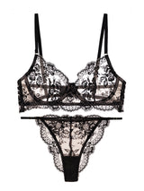 Black Classic Lace Lingerie Set From Hello.LA.Girl