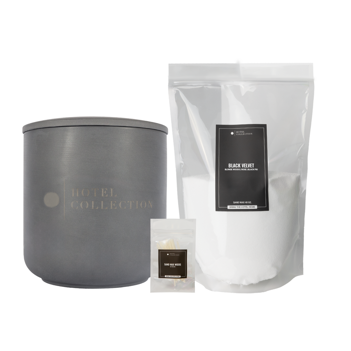 Grande Ceramic Sand Wax Set from Hotel Collection