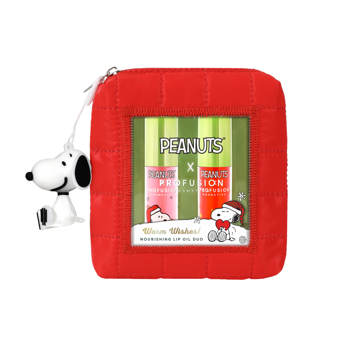 Peanuts Holiday | Warm Wishes Nourishing Lip Oil Duo from Profusion Cosmetics