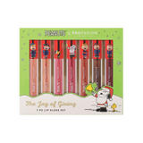 Peanuts Holiday | The Joy of Giving 7PC Lip Gloss Set from Profusion Cosmetics
