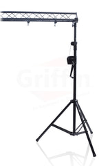GRIFFIN - Crank Up Triangle Light Truss System - DJ Booth Trussing Stand Kit for Light Cans & Speakers - Pro Audio Lighting Stage Platform Package from GeekStands