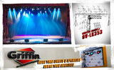 GRIFFIN - Crank Up Triangle Light Truss System - DJ Booth Trussing Stand Kit for Light Cans from GeekStands