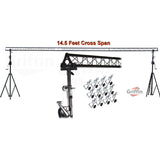 GRIFFIN - Crank Up Triangle Light Truss System - DJ Booth Trussing Stand Kit for Light Cans from GeekStands