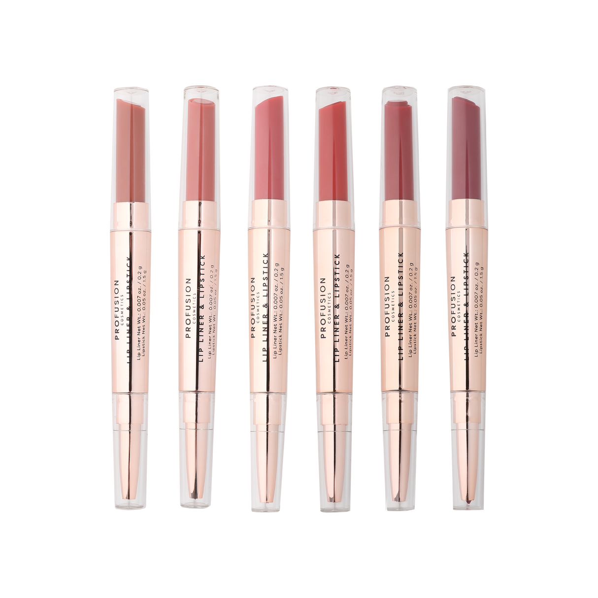 Lunar Lips 6 PC Lipstick & Liner Set from Profusion Cosmetics