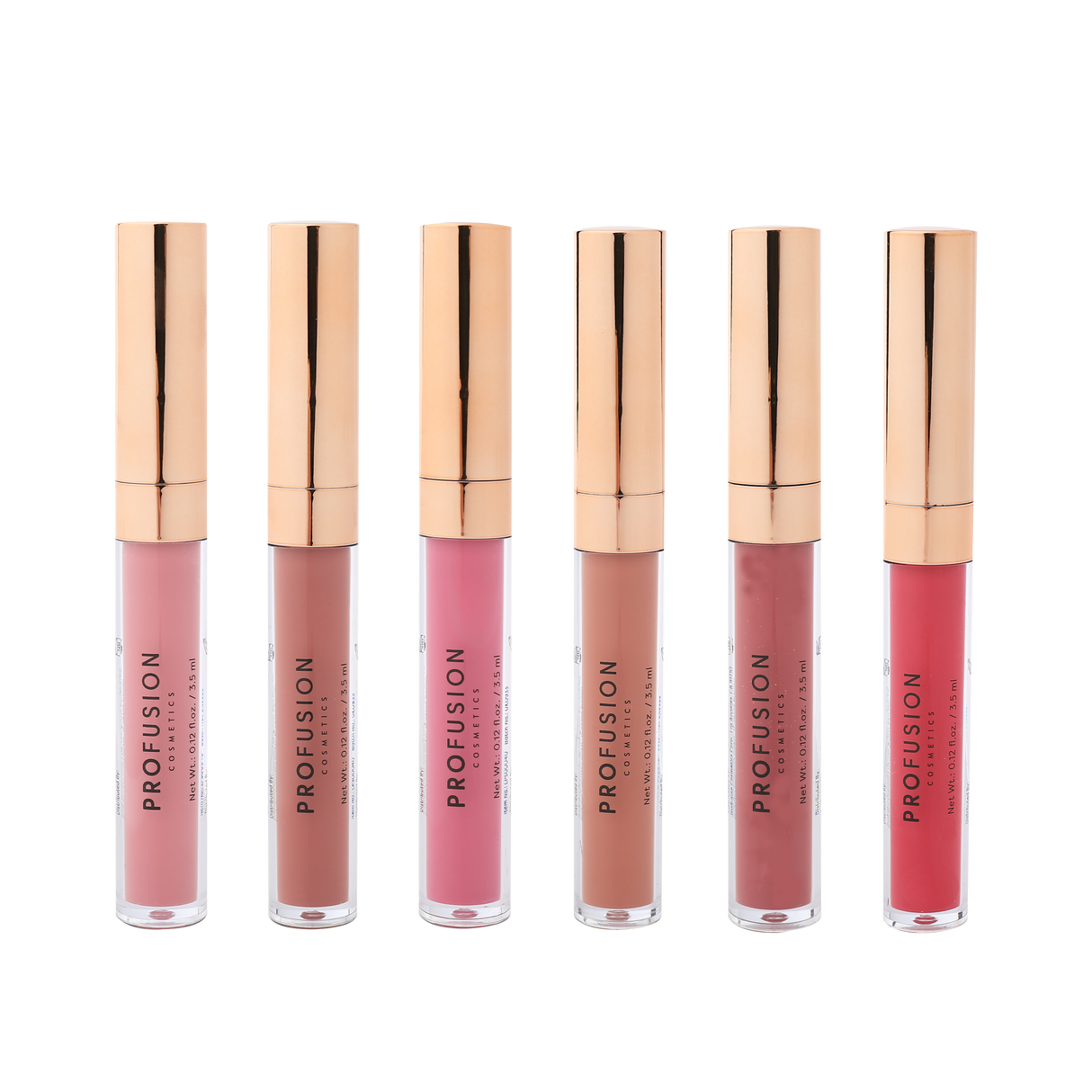 Glossy Pout 6 PC Lip Gloss Set from Profusion Cosmetics