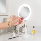 Hudson Lighted Makeup Mirror with Magnification & Suction Cup from Zadro