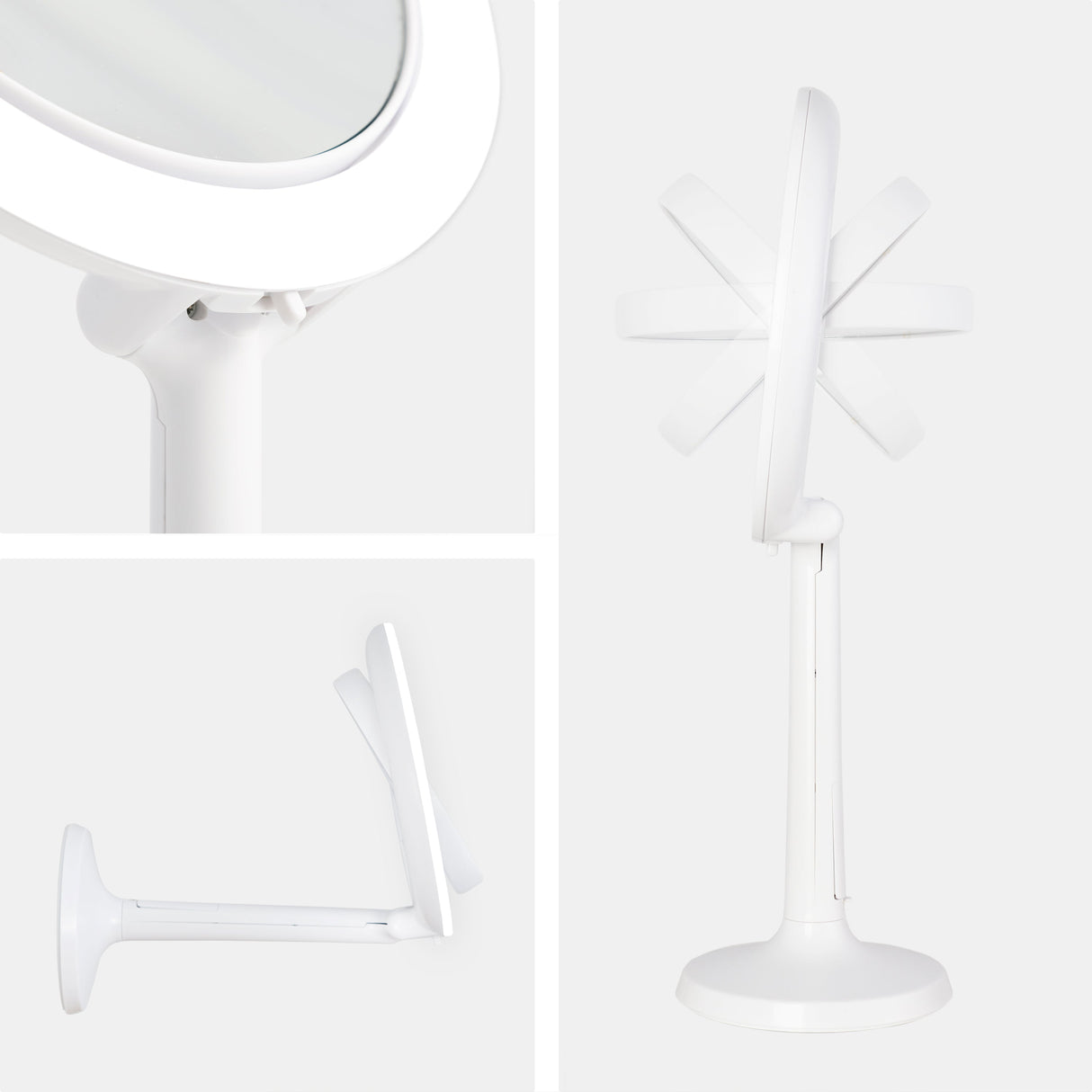 Hudson Lighted Makeup Mirror with Magnification & Suction Cup from Zadro