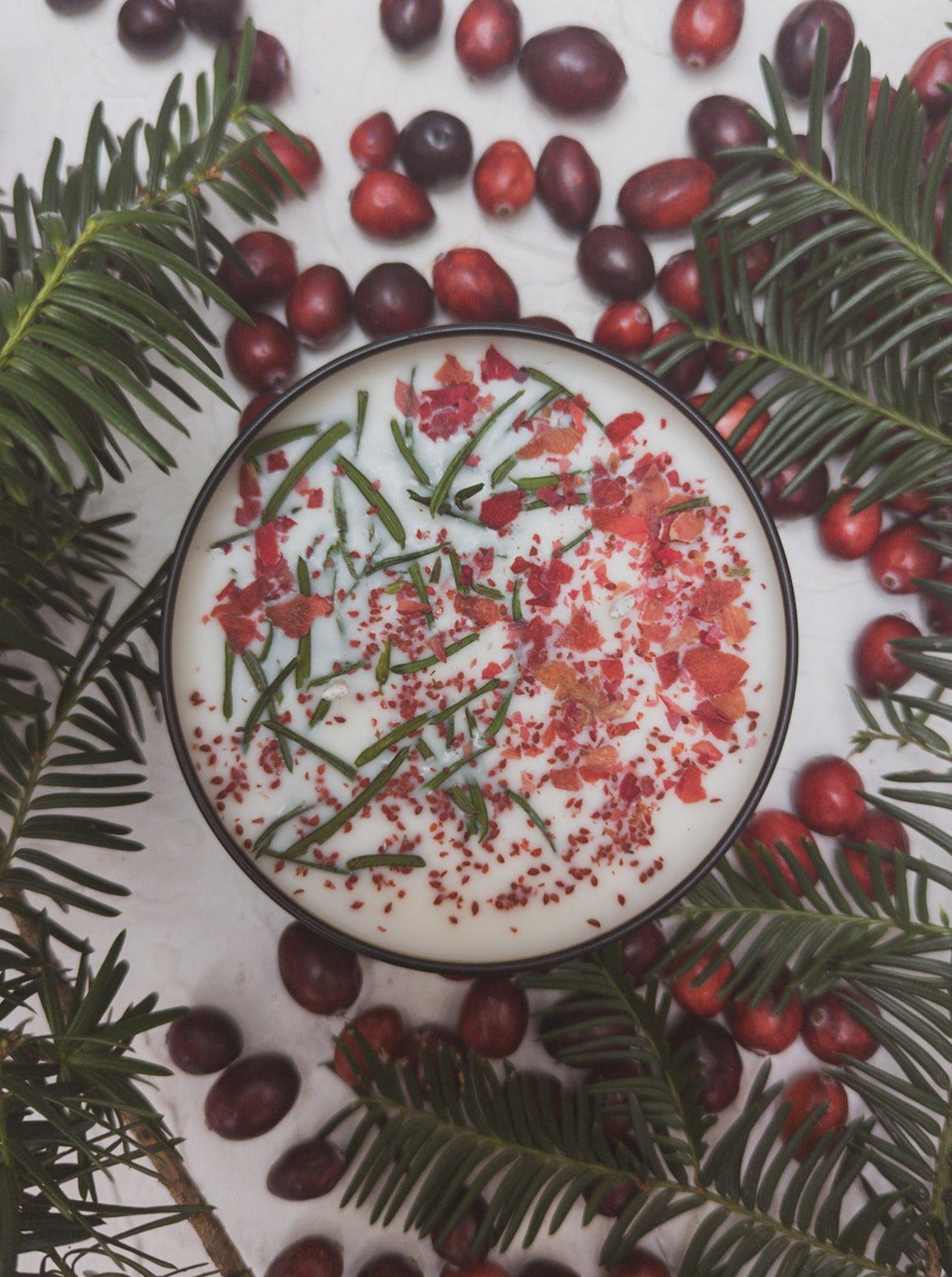 GATHER HERE Cranberry Pine Candle from Ash & Rose