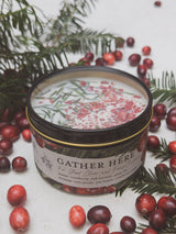 GATHER HERE Cranberry Pine Candle from Ash & Rose