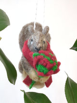 Felted Wool Squirrel Ornament from Ash & Rose