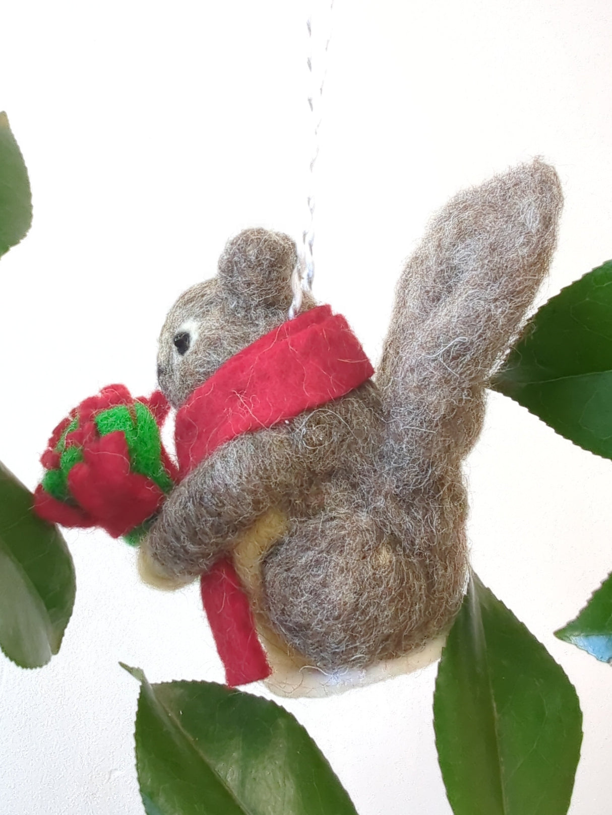Felted Wool Squirrel Ornament from Ash & Rose