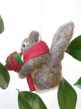 Felted Wool Squirrel Ornament from Ash & Rose