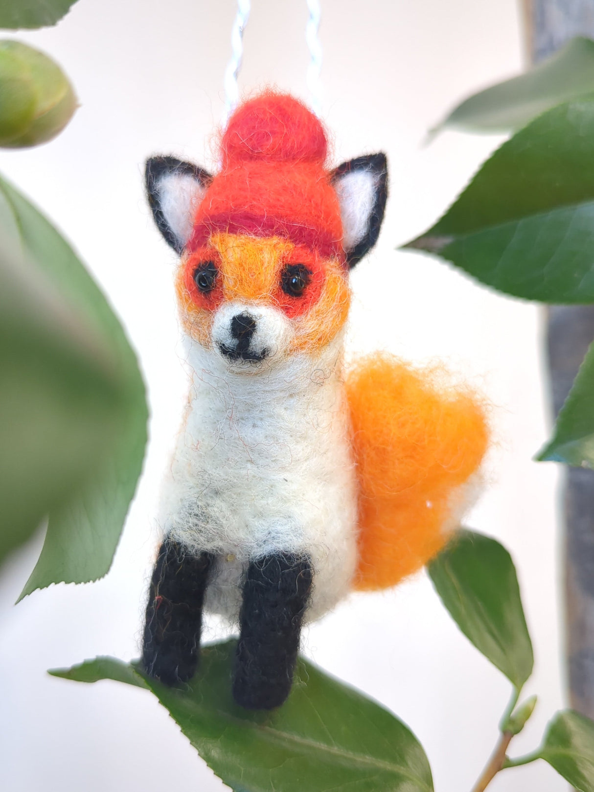 Felted Wool Fox Ornament from Ash & Rose