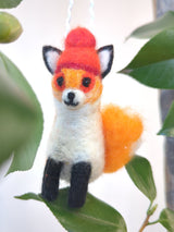 Felted Wool Fox Ornament from Ash & Rose
