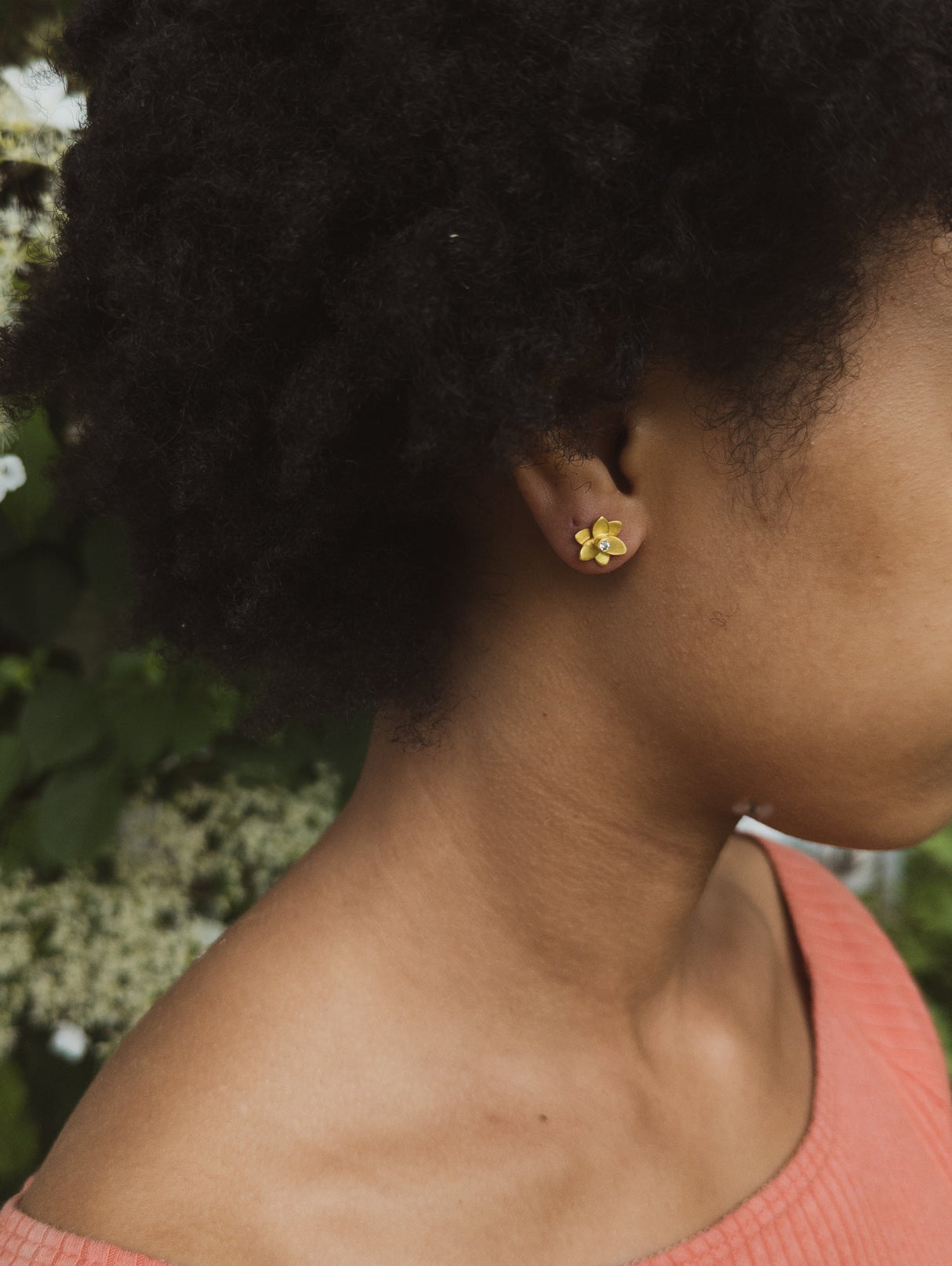 Petite Floral Stud Earrings from Ash & Rose