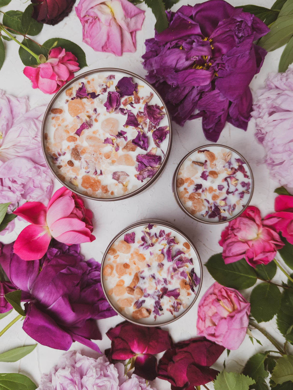 LOVE NOTES Rose + Pink Salt Candle from Ash & Rose