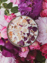 LOVE NOTES Rose + Pink Salt Candle from Ash & Rose