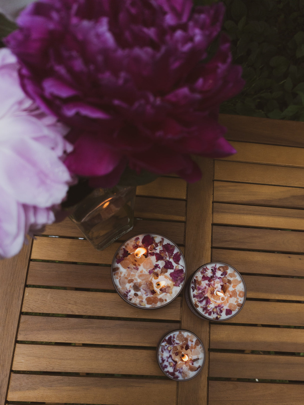 LOVE NOTES Rose + Pink Salt Candle from Ash & Rose