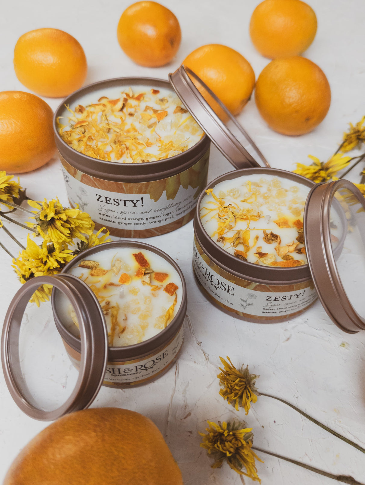 ZESTY! Orange Ginger Candle from Ash & Rose