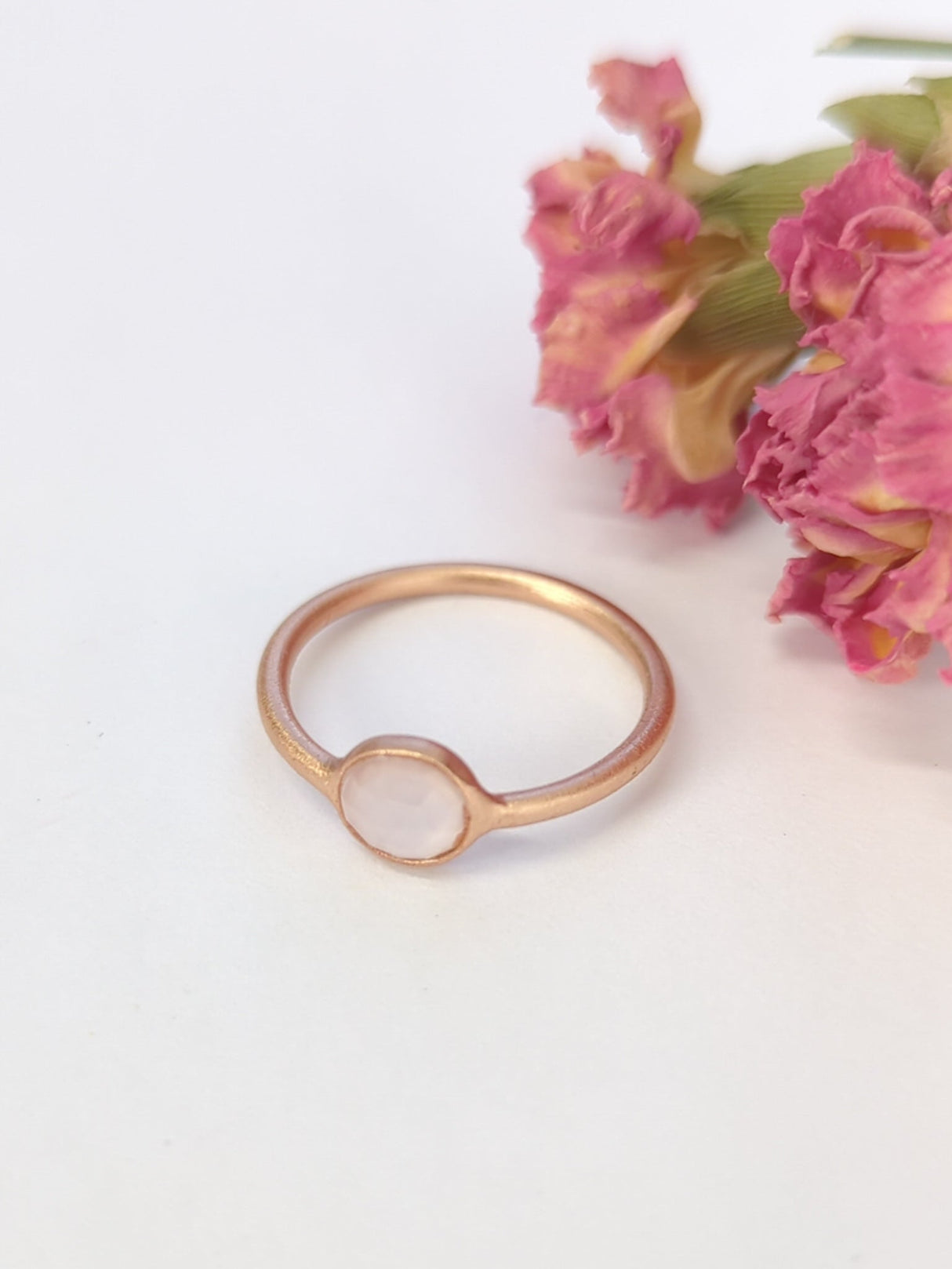 Mini Pebble Ring - Rose Gold from Ash & Rose