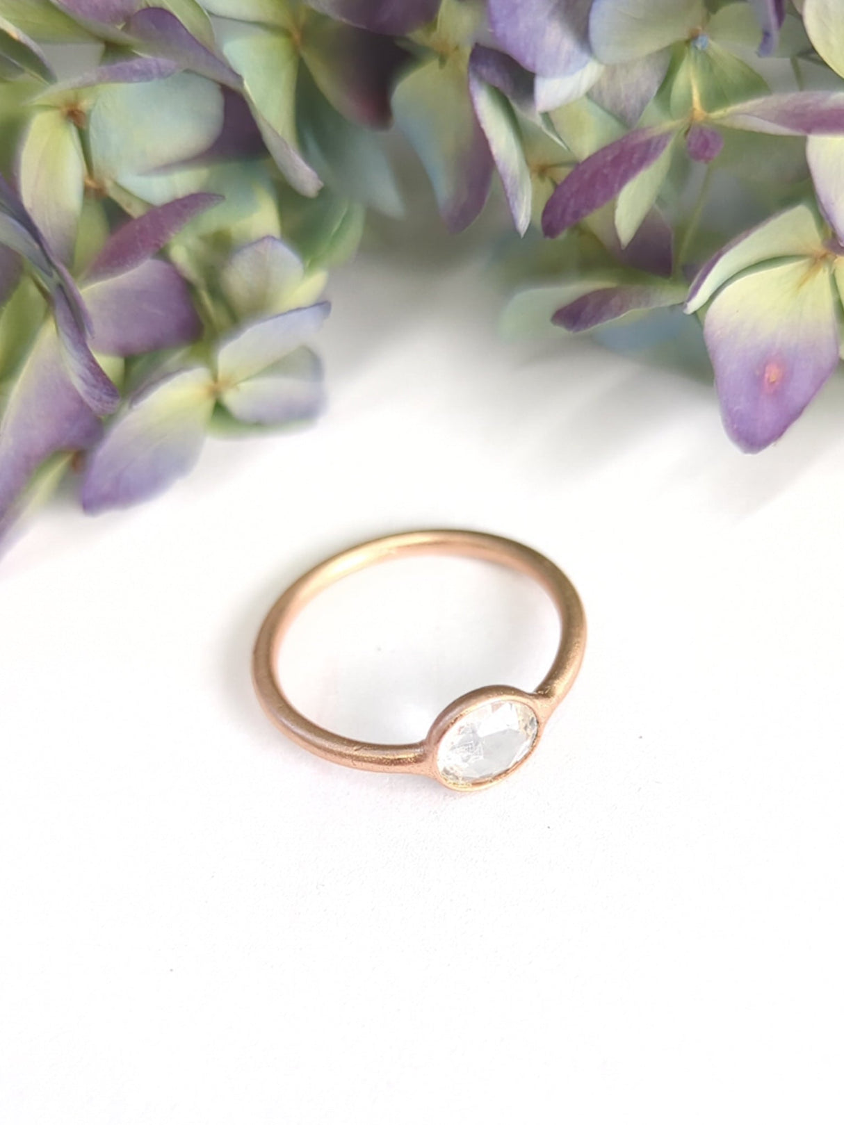 Mini Pebble Ring - Rose Gold from Ash & Rose