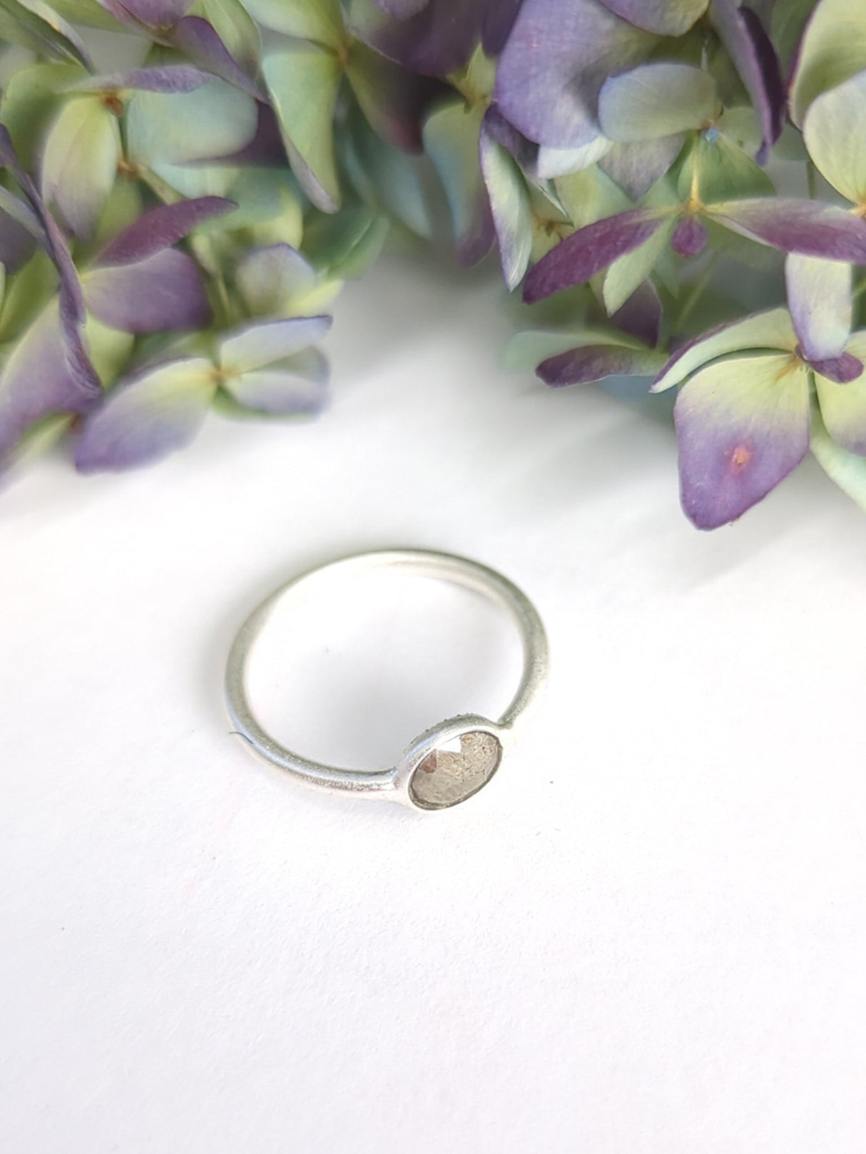 Mini Pebble Ring - Silver from Ash & Rose