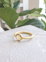 Mini Pebble Ring - Gold from Ash & Rose