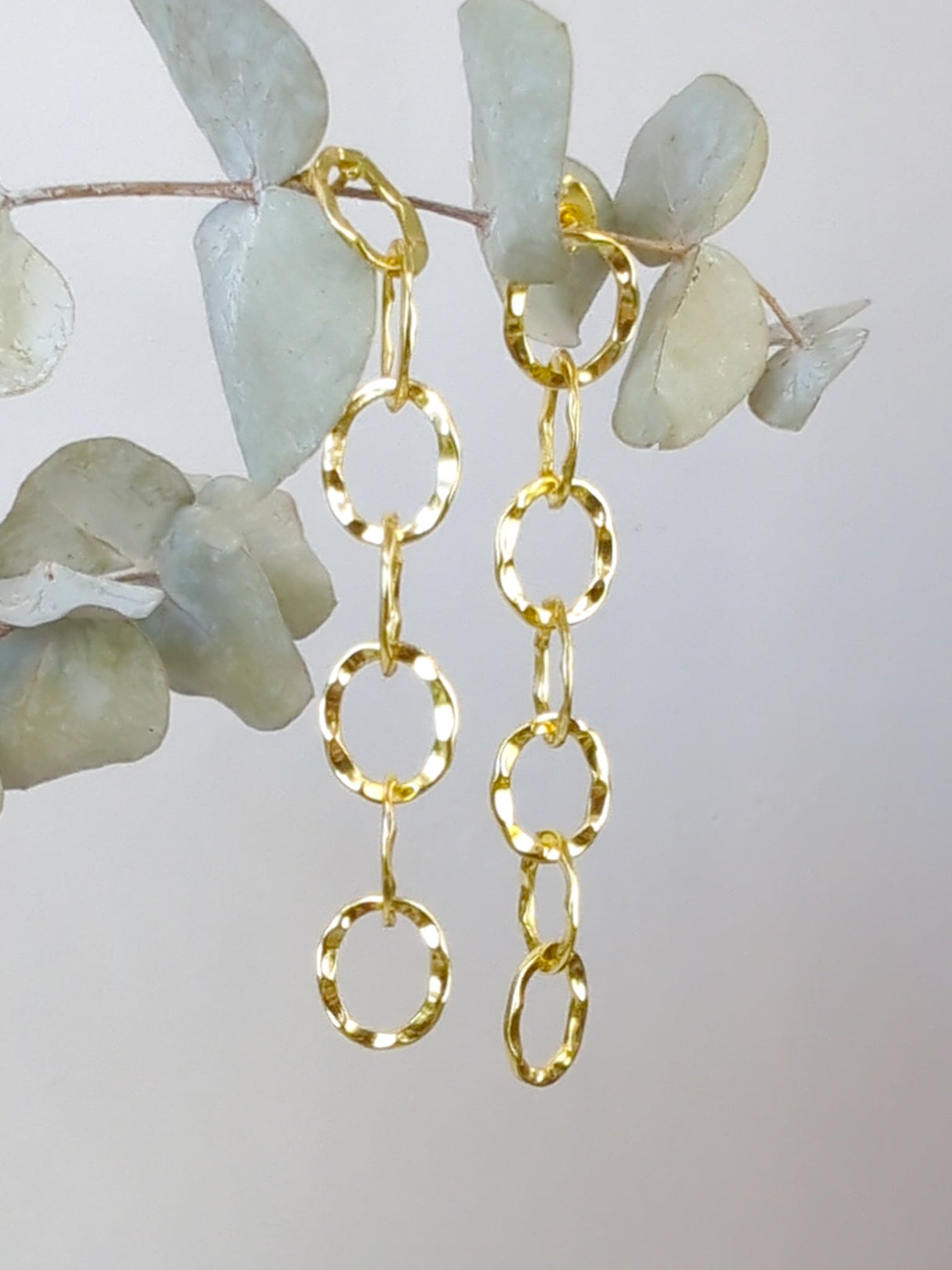Organic Chain Link Earrings from Ash & Rose