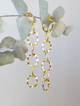 Organic Chain Link Earrings from Ash & Rose