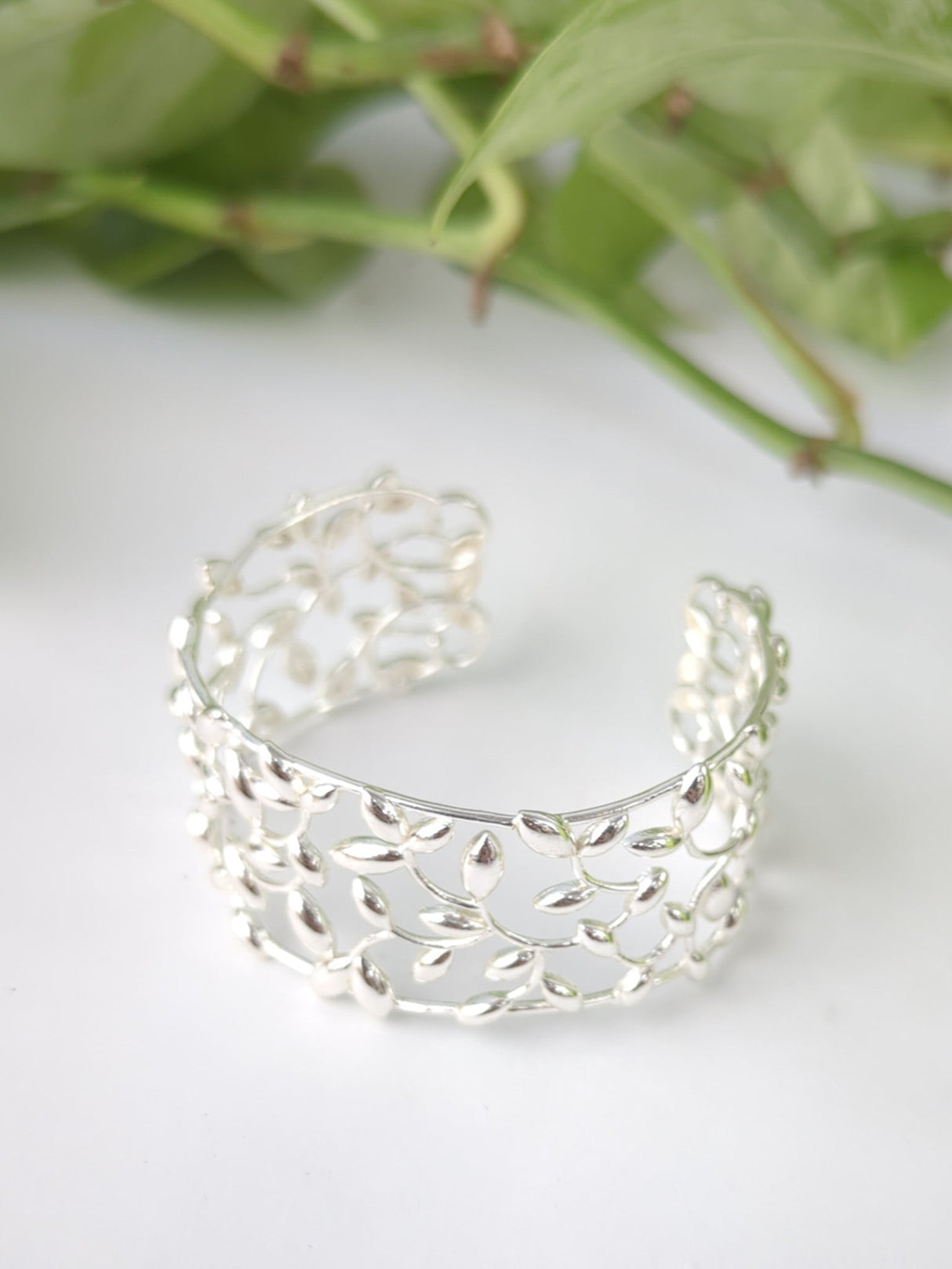 Olive Leaf Cuff Bracelet from Ash & Rose