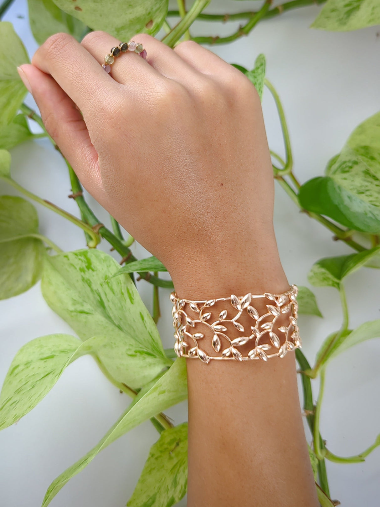 Olive Leaf Cuff Bracelet from Ash & Rose