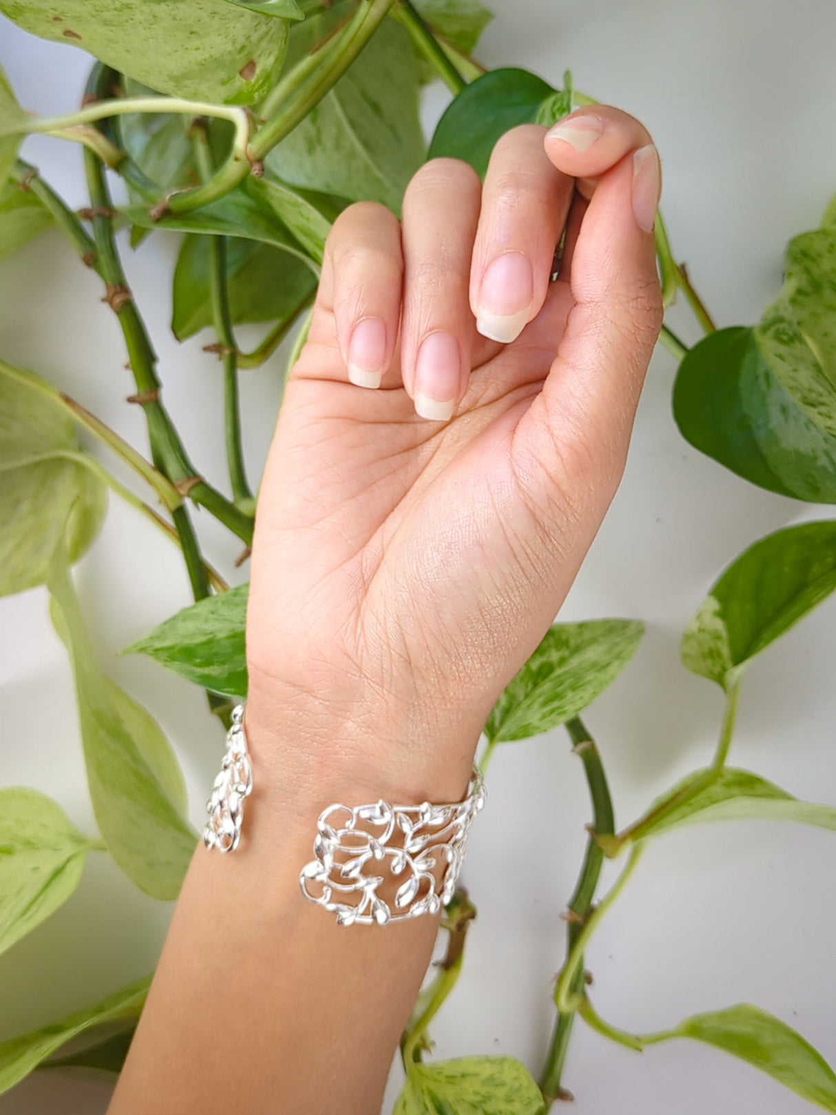 Olive Leaf Cuff Bracelet from Ash & Rose