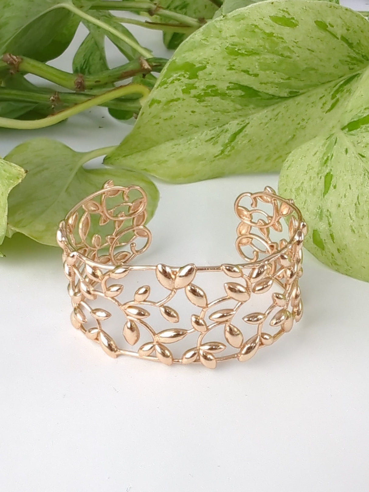 Olive Leaf Cuff Bracelet from Ash & Rose
