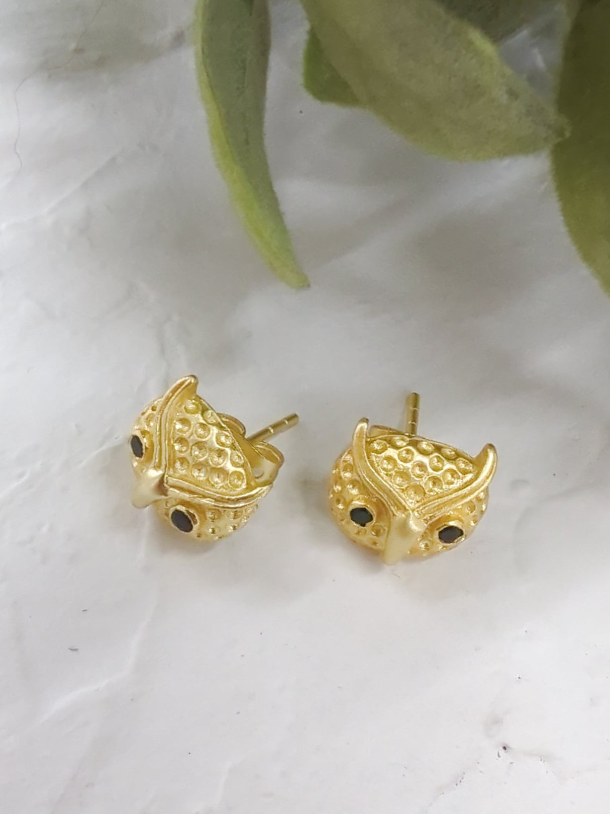Azia Owl Stud Earrings from Ash & Rose