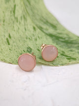 Pebble Stud Earrings - Rose Gold from Ash & Rose