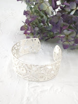 Floral Filigree Cuff Bracelet from Ash & Rose