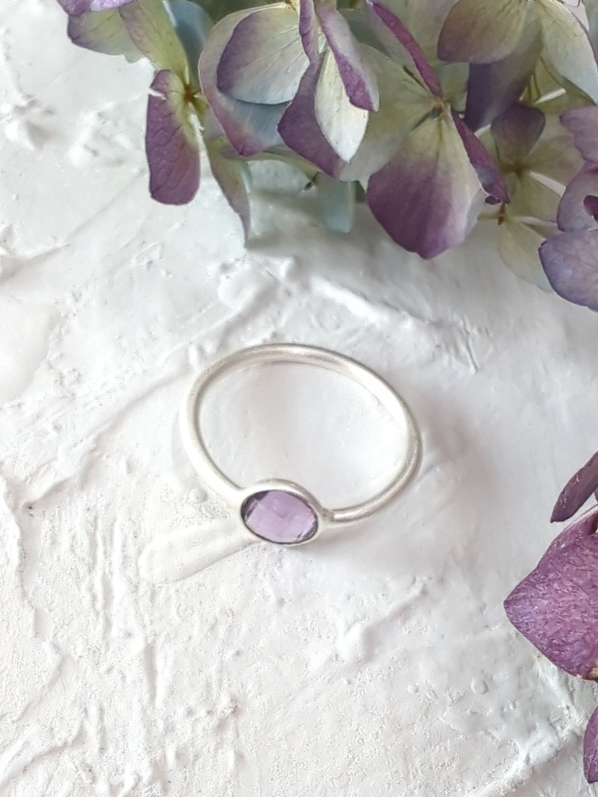 Mini Pebble Ring - Silver from Ash & Rose
