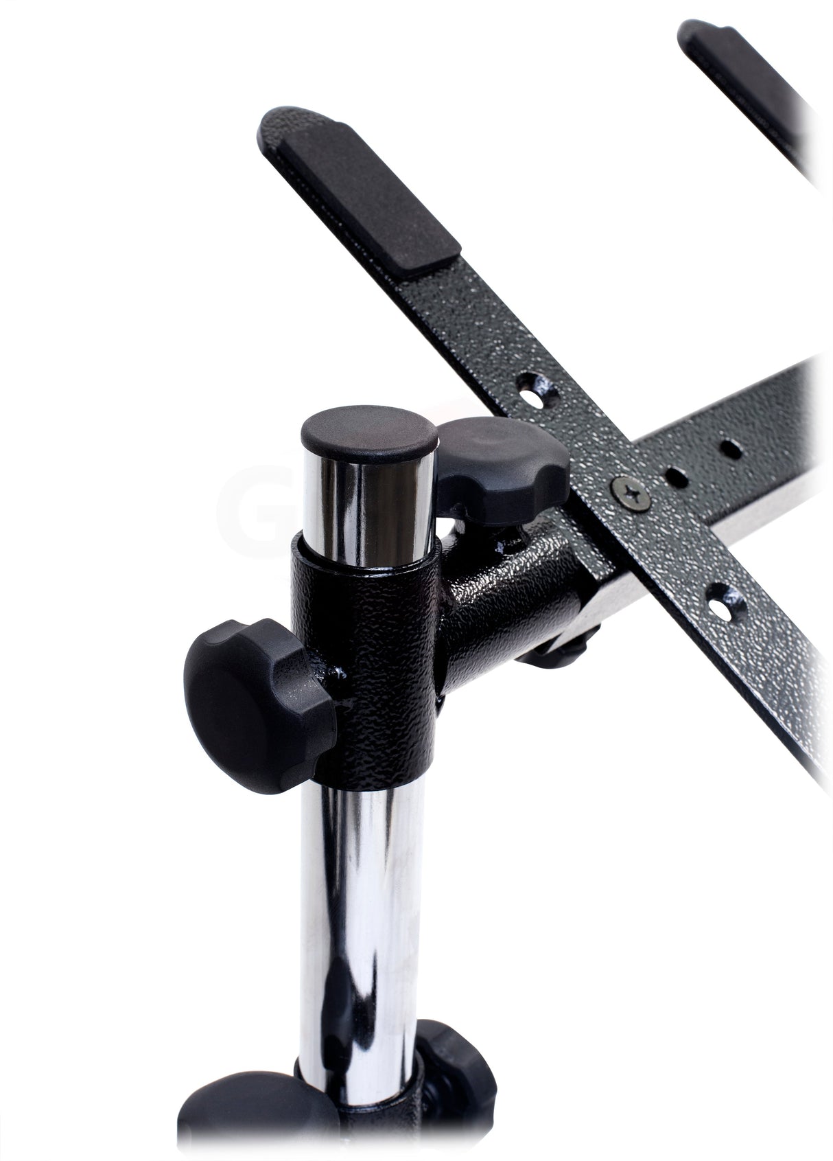 Double DJ Laptop Stand by FAT TOAD - 2 Tier PC Table Holder - Portable Computer Clamp Equipment Rack with Duel Mounts for Studio Mixers, Controllers from GeekStands