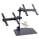 Double DJ Laptop Stand by FAT TOAD - 2 Tier PC Table Holder - Portable Computer Clamp Equipment Rack from GeekStands