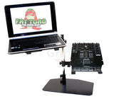 Double DJ Laptop Stand by FAT TOAD - 2 Tier PC Table Holder - Portable Computer Clamp Equipment Rack from GeekStands