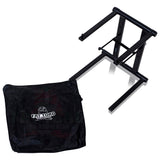 Folding DJ Laptop Stand with Sub-tray Shelf by FAT TOAD - Pro Audio Computer Table Top Rack Stand from GeekStands