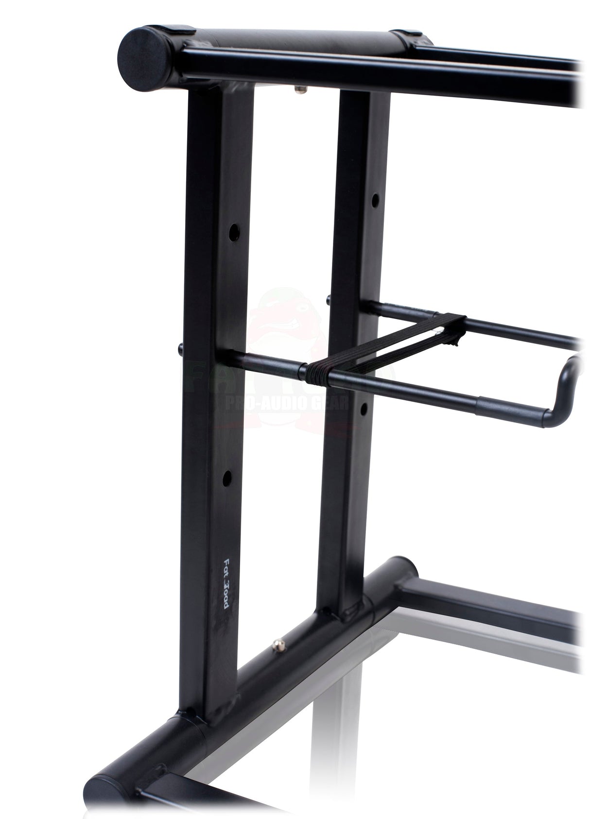 Folding DJ Laptop Stand with Sub-tray Shelf by FAT TOAD - Pro Audio Computer Table Top Rack Stand from GeekStands