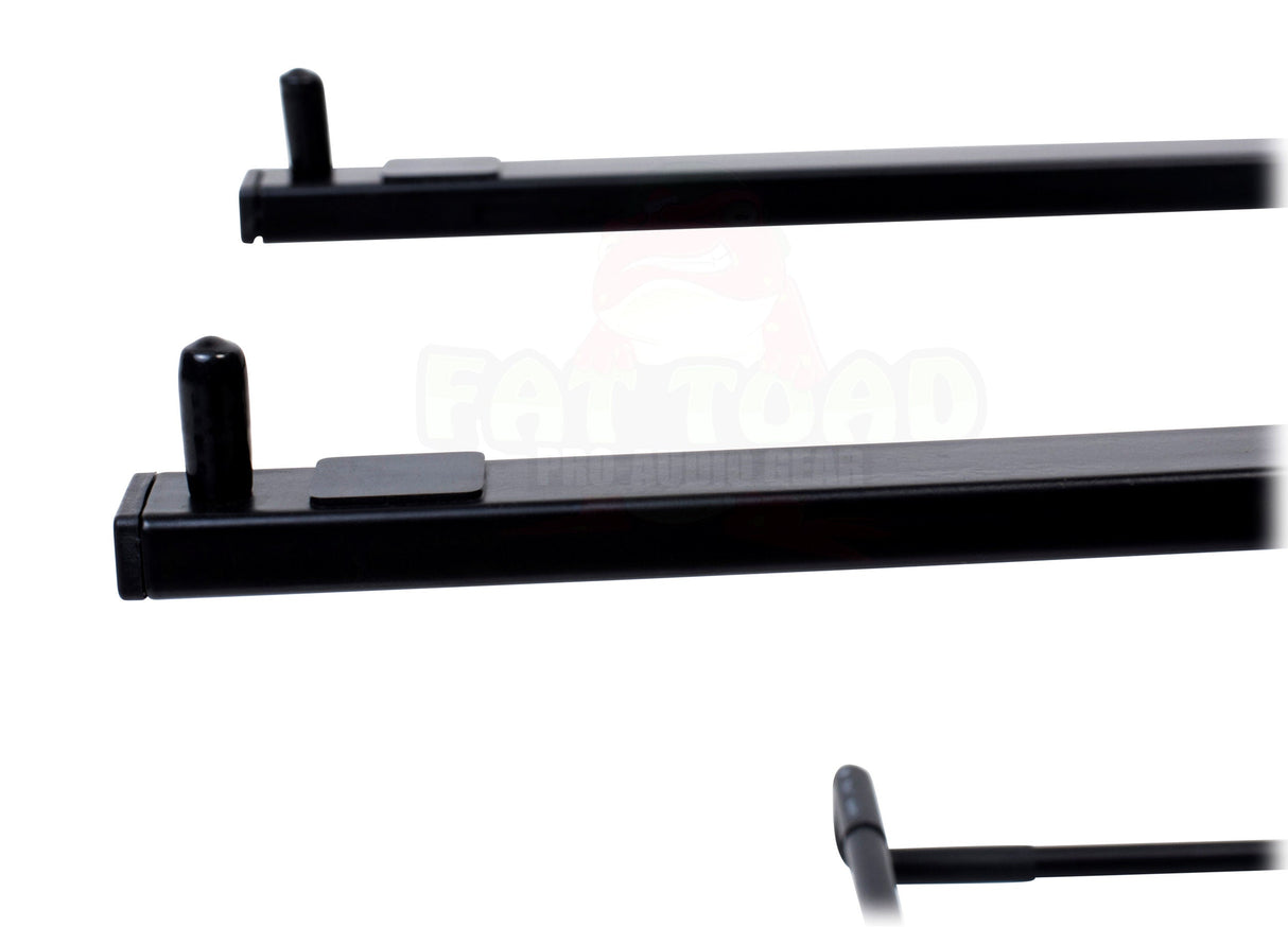 Folding DJ Laptop Stand with Sub-tray Shelf by FAT TOAD - Pro Audio Computer Table Top Rack Stand Mount for iPads, Mixer Controller & Tablets PC Gear from GeekStands