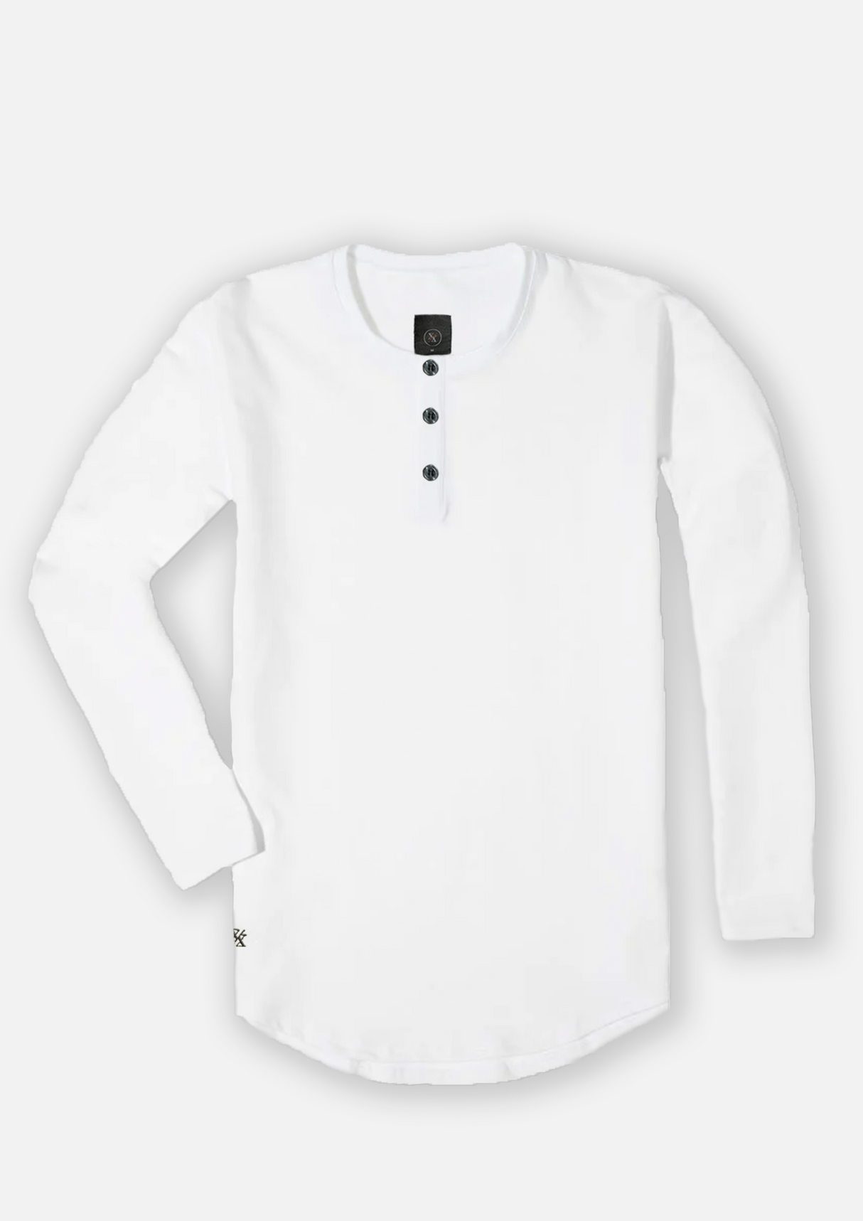 L/S Henley Curved Hem from Ten/10 Apparel