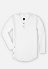 L/S Henley Curved Hem from Ten/10 Apparel